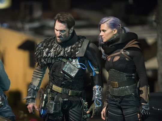 Derek Wilson as Wolf and Eliza Coupe as Tiger in 'Future